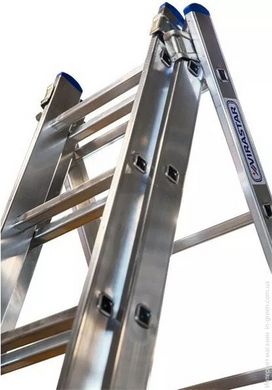 Алюминиевая трехсекционная лестница 3х6 ступеней TRIOMAX VIRASTAR VTL036