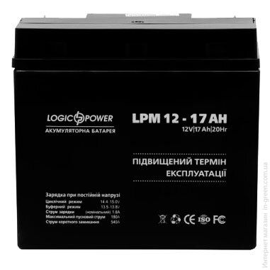 Акумулятор кислотний LOGICPOWER LPM 12-17 AH
