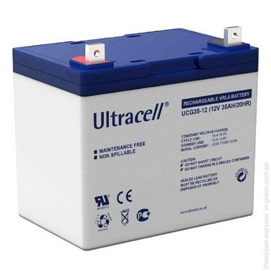 Аккумуляторная батарея Ultracell UCG35-12 GEL 12V 35 Ah White Q1/132