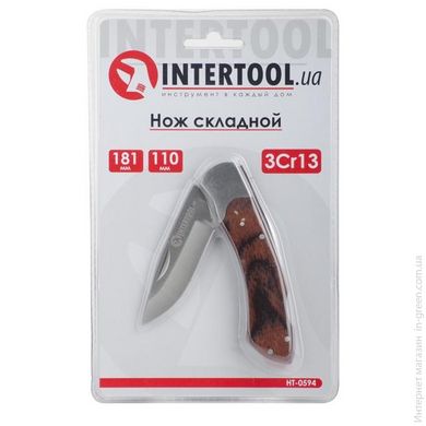 Нож складной INTERTOOL HT-0594