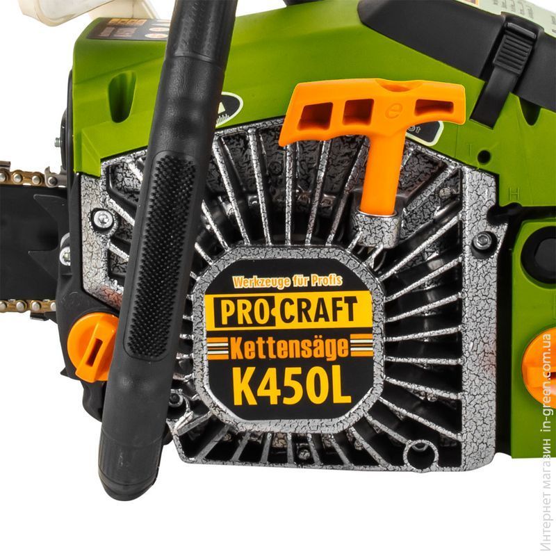Бензопила PRO-CRAFT K450L + Олива PRO-CRAFT для ланцюга 1 л + Олива PRO-CRAFT моторна 2-тактна 1 л