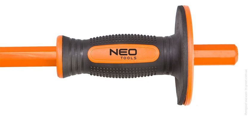 Зубило NEO Tools 33-083, 35x18x300 мм, захист долоні, CrV (5907558413168)
