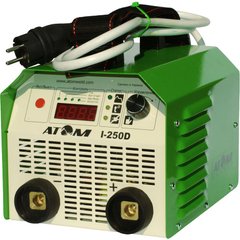 Інверторний зварювальний апарат (ММА) АТОМ I-250D без кабелів з байонетний штекерами Abicor Binzel