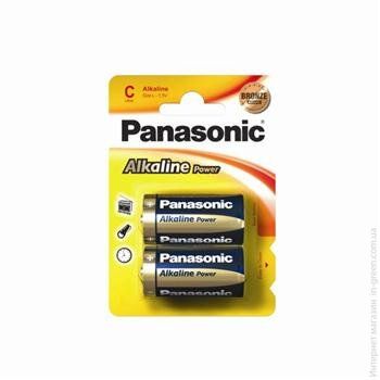 Батарейка Panasonic ALKALINE POWER C BLI 2