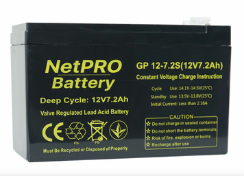 Акумулятор NetPRO GP 12-7,2S(12V/7,2Ah C20)