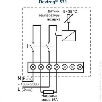 Терморегулятор Devireg 531 (140F1034)