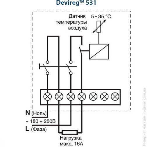 Терморегулятор Devireg 531 (140F1034)
