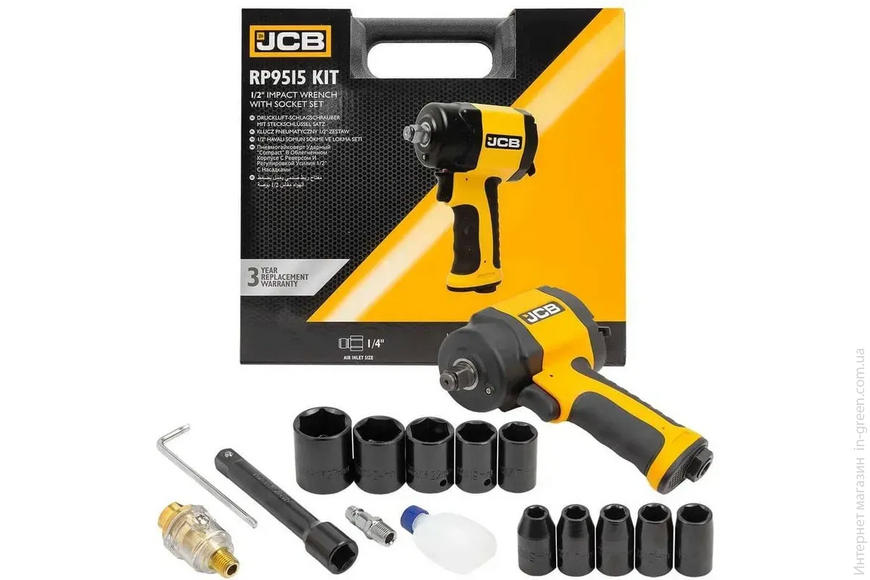 Гайковерт пневматический JCB Tools JCB-RP9515KIT