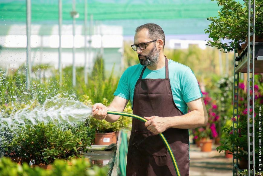 Шланг садовый 2Е AquaFlex Emerald Pro 3/4&Prime; 50 м 4 слоя 20 бар -10&hellip;+60&deg;C ороситель 2 коннектора адаптер