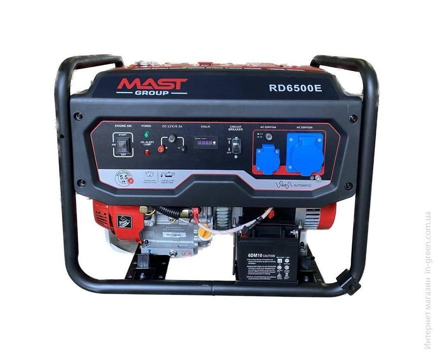 Бензиновый генератор MAST GROUP RD6500E