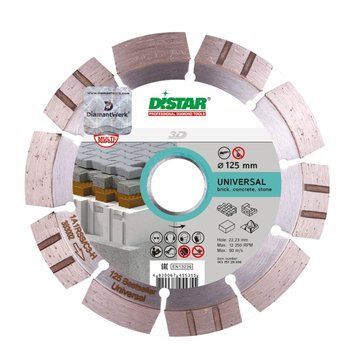 Distar Круг алмазный отрезной 1A1RSS/C3 125x2,2/1,4x11x22,23-10-HIT Bestseller Universal (14315129010)