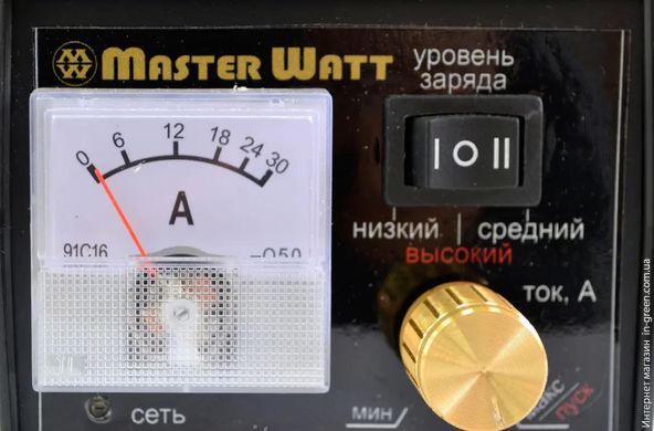 Зарядний пристрій MASTER WATT 25А 12В (з амперметром і регулятором)