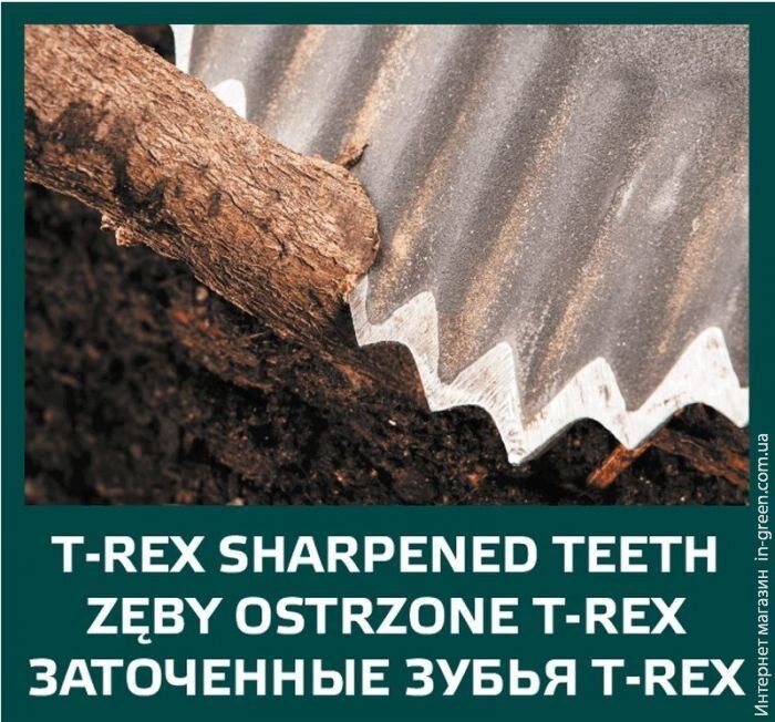 Лопата VERTO штикова T-REX, дерев'яна ручка (15G001)