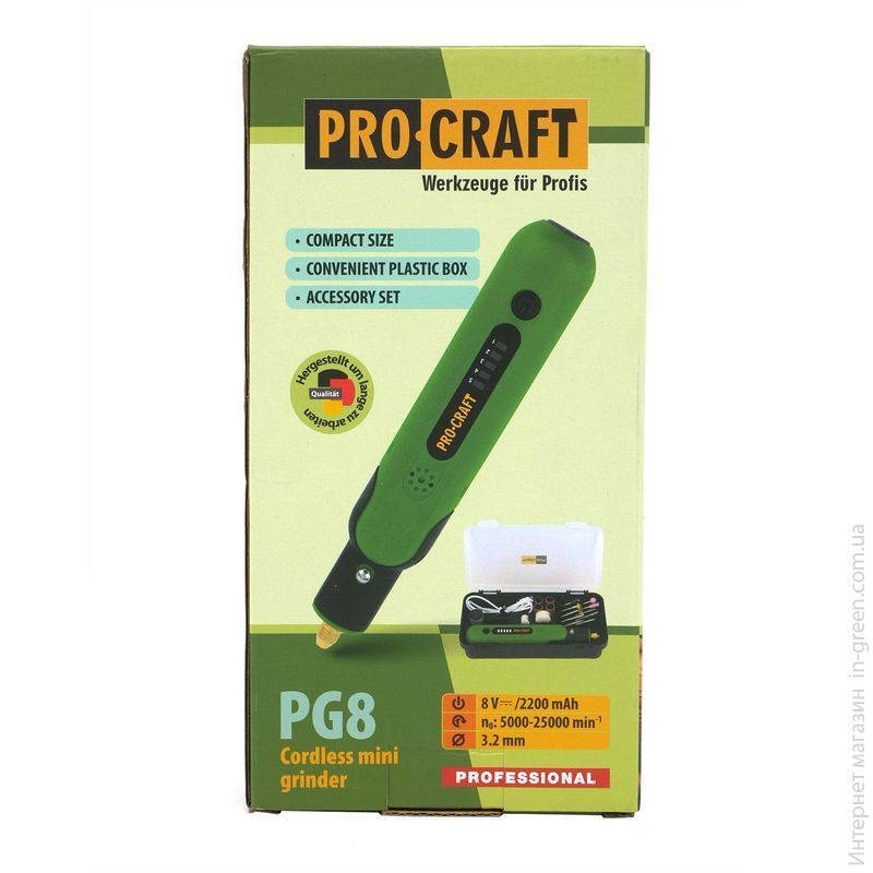 Аккумуляторная гравировальная машина Procraft PG8