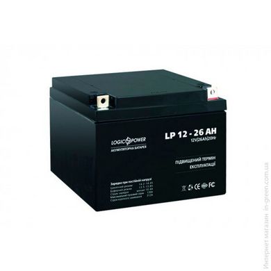 Акумулятор кислотний LOGICPOWER LPM 12-26 AH