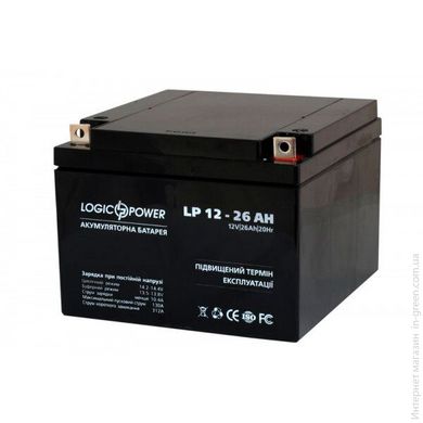 Акумулятор кислотний LOGICPOWER LPM 12-26 AH