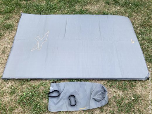 Коврик самонадувающийся Easy Camp Self-inflating Siesta Mat Double 10 cm Grey