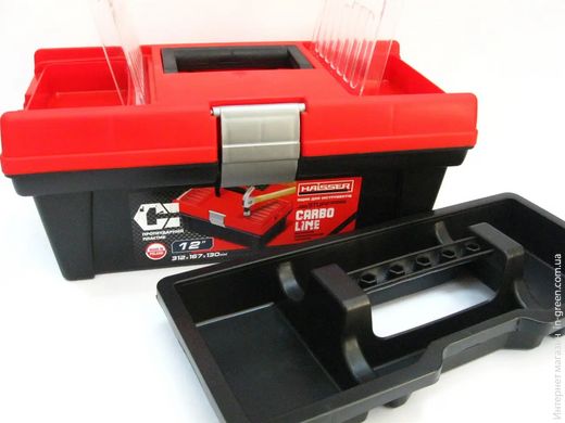 Ящик для инструмента HAISSER 12" Stuff Carbo SP Alu red (90064)