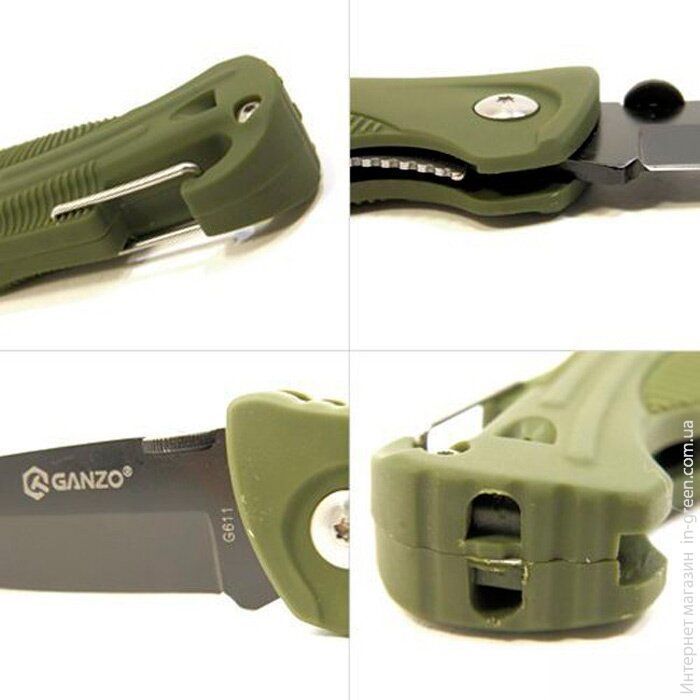 Туристический нож GANZO G611 GREEN