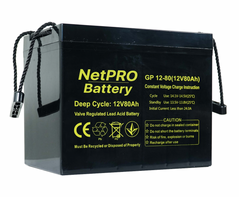 Акумулятор NetPRO GP 12-80 (12V/80Ah C10)
