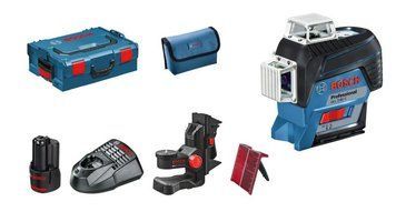 Лазерный нивелир Bosch GLL 3-80 C Professional + BM1 + 12V + L-Boxx (0601063R02)