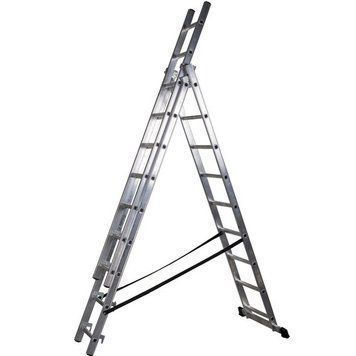 Трехсекционная драбина VIRASTAR DW 3 PROFI 3x9 ступеней