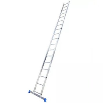 Алюминиевая односекционная лестница 18 ступеней UNOMAX VIRASTAR