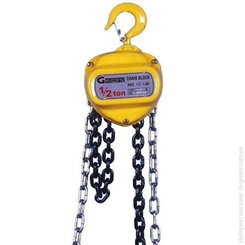 Таль ручна ланцюгова GUTMAN KLE-500 (6m)