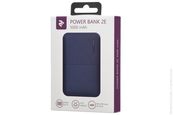 Портативний зарядний пристрій Power Bank 2E 2E-PB500B-BLUE