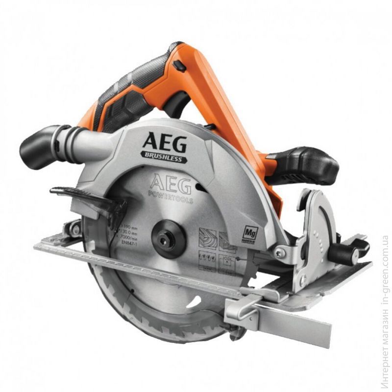 Акумуляторна дискова пила AEG BKS 18BL-0 (каркас) (4935451537)