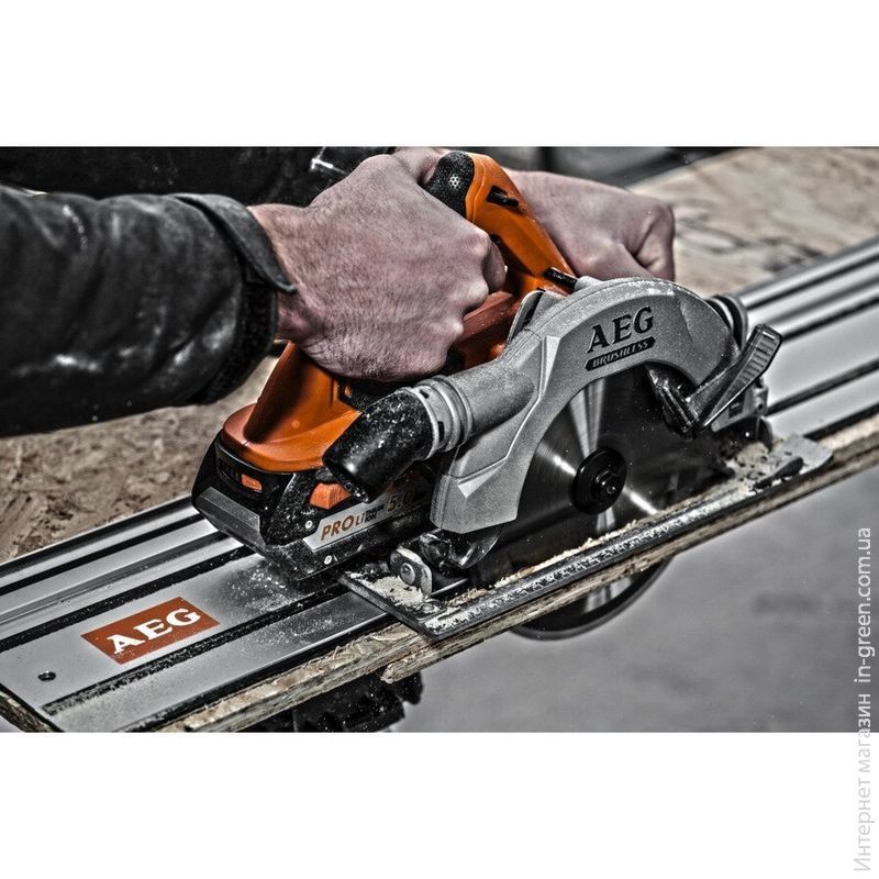 Акумуляторна дискова пила AEG BKS 18BL-0 (каркас) (4935451537)