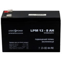 Акумулятор кислотний LOGICPOWER LPM 12-8.0 AH