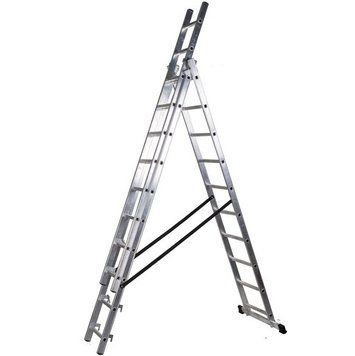 Трехсекционная драбина VIRASTAR DW 3 PROFI 3x10 ступеней