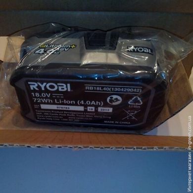 Аккумулятор RYOBI RB18L40