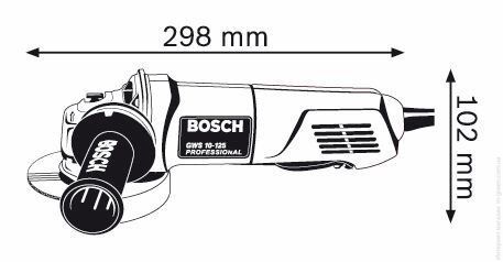 Шлифовальная машина BOSCH GWS 10-125 C