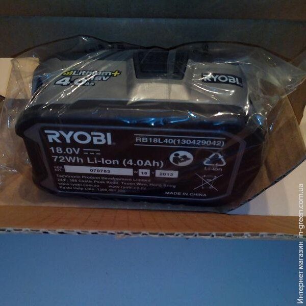 Аккумулятор RYOBI RB18L40