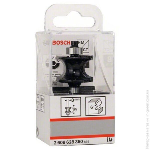 Фреза напівкругла 6/19/8 BOSCH (2608628360)