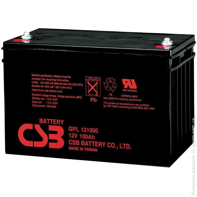 Аккумуляторная батарея CSB GPL121000