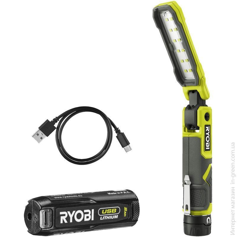 Фонарь инспекционный аккумуляторный Ryobi USB Lithium RLI4-120G (5133006225)