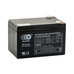 Акумуляторна батарея OUTDO AGM OT 12-12 12V 12Ah (151 х 98 х 100), Q4