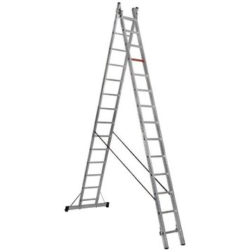 Двухсекционная алюминиевая лестница-стремянка VIRASTAR 2x14