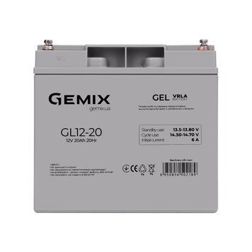 Акумуляторна батарея Gemix GL12-20