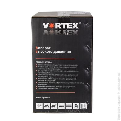 Мийка VORTEX 1600Вт max 110bar 6 л/мин + турбонасадка (5342433)