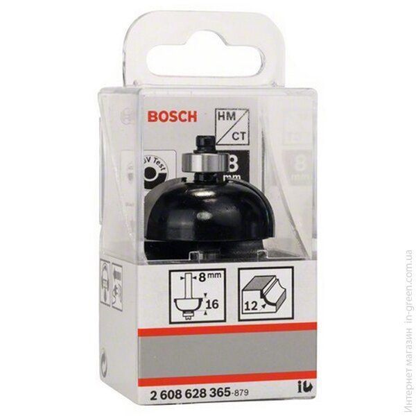 Фреза галтельна 12/16/8 мм BOSCH (2608628365)