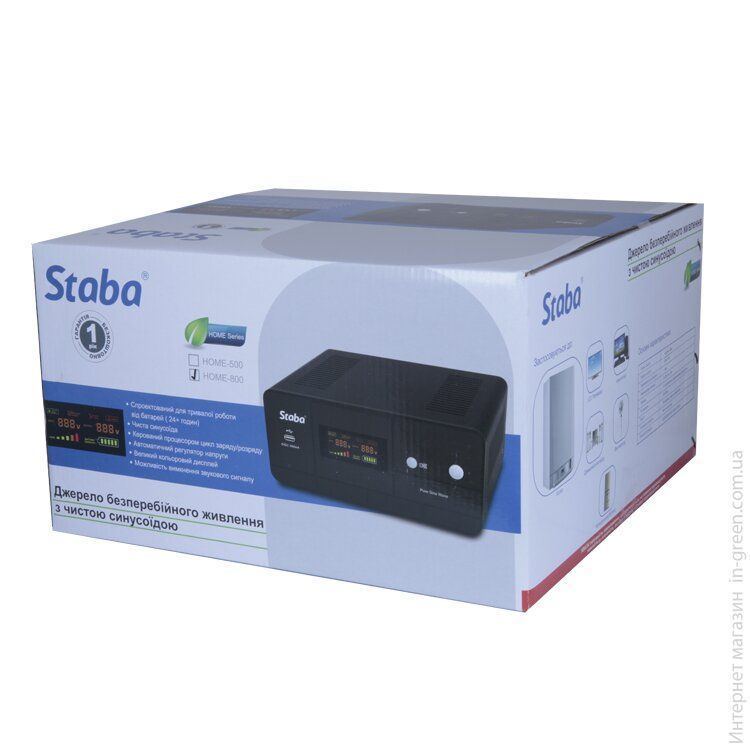 Источник бесперебойного питания Staba Home-800LCD