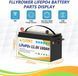 Аккумулятор FLLYROWER LiFePO4 12V/100AH (1280W*h) 332mm Bluetooth Фото 12 из 23