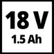 Акумуляторний шуруповерт EINHELL TC-CD 18/35 Li (1x1.5 Ah) Фото 8 з 22