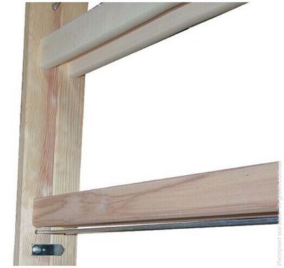 Двухсторонняя деревянная стремянка с перекладинами KRAUSE Stabilo 2x7 ступеней
