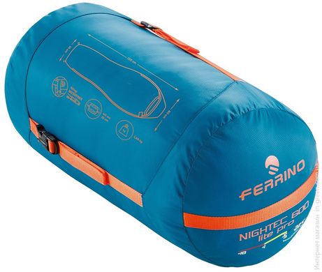 Спальный мешок Ferrino Nightec Lite Pro 600 L/-5°C Blue/Grey Left (86309HBG)