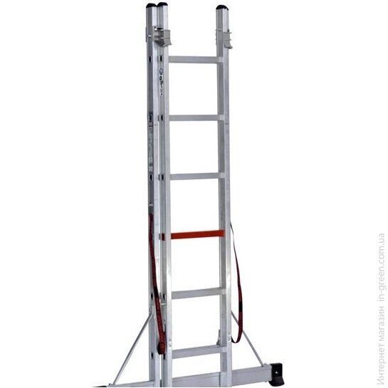 Двухсекционная алюминиевая лестница-стремянка VIRASTAR 2x6